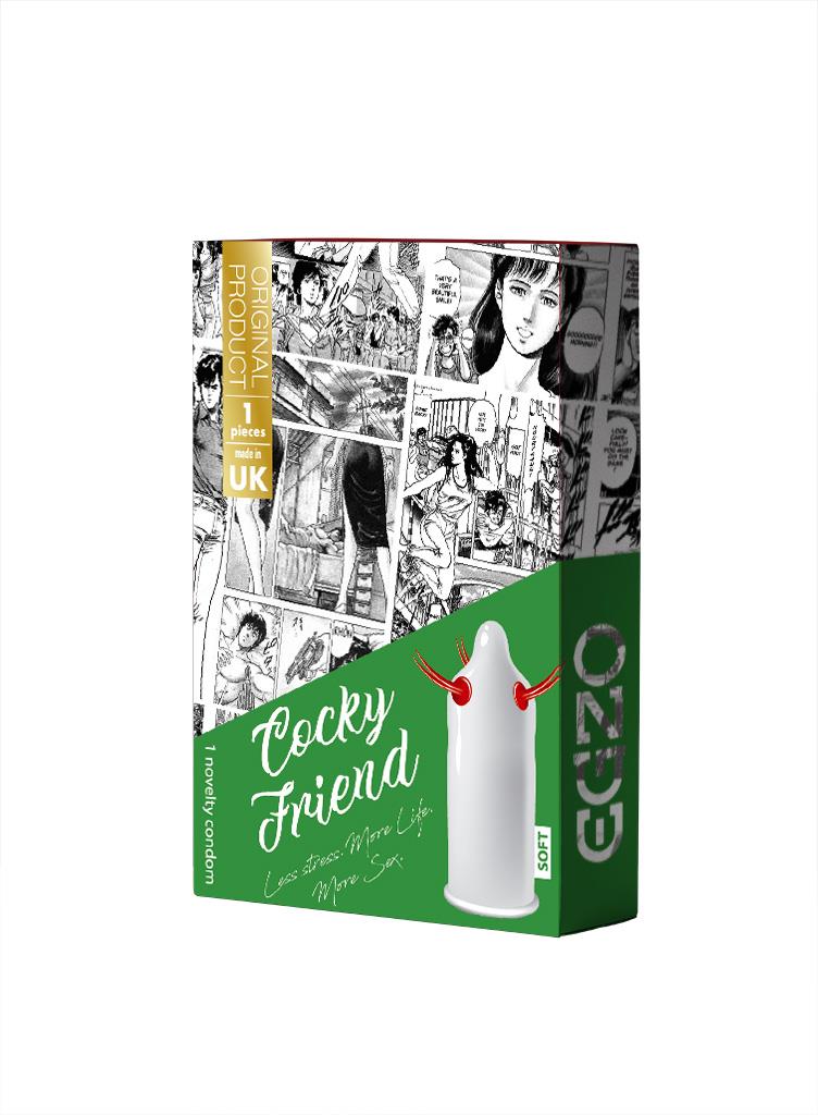 Prezerwatywy Egzo Cocky Friend z wypustkami — zdjęcie 1