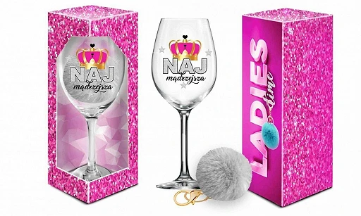 Kieliszek do wina Signoria 700 ml z pomponem – Najmądrzejsza