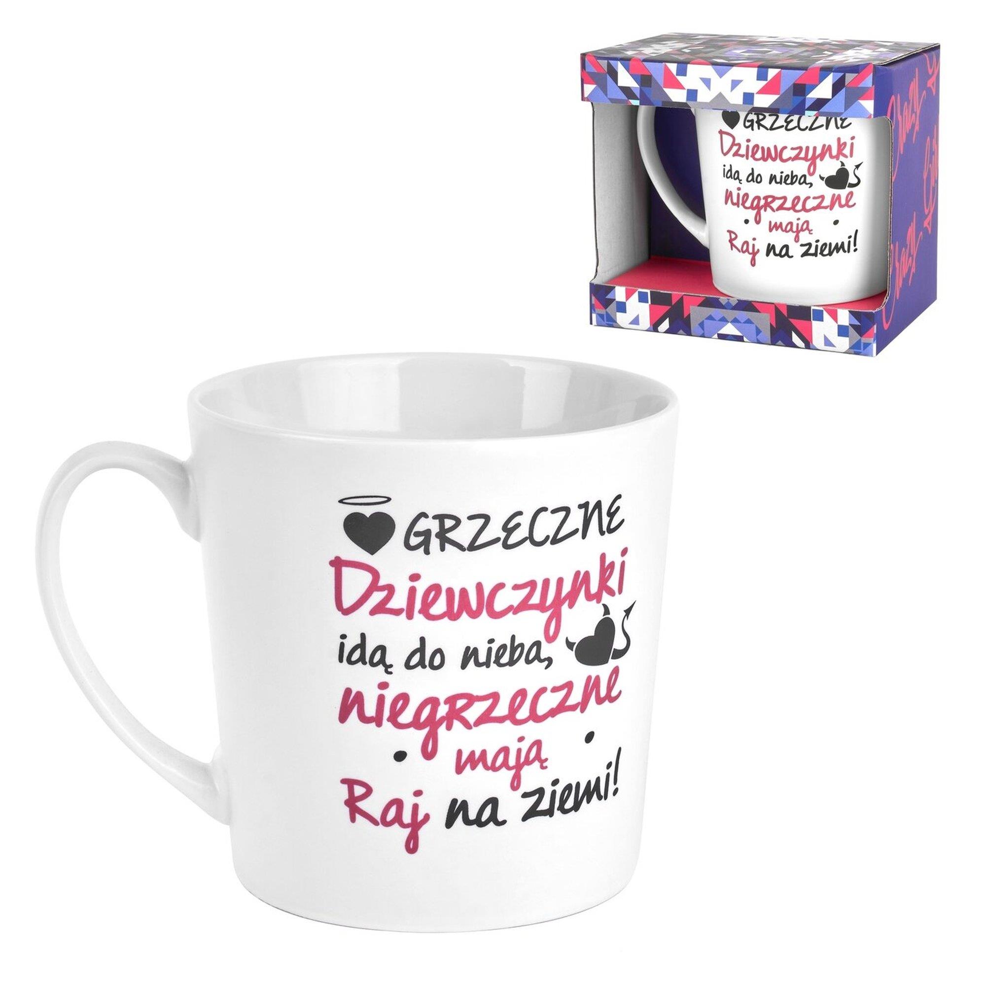 Kubek porcelanowy 480 ml – Grzeczne dziewczynki — zdjęcie 1