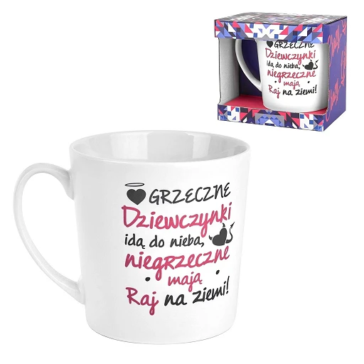 Kubek porcelanowy 480 ml – Grzeczne dziewczynki