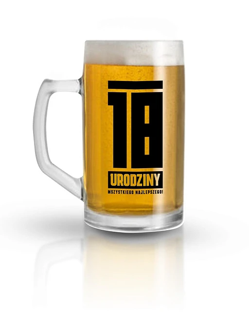 Kufel 500 ml Funny Beer – 18 urodziny