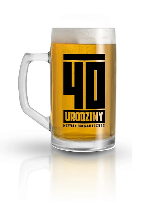 Kufel do piwa Funny Beer 500 ml – 40 urodziny