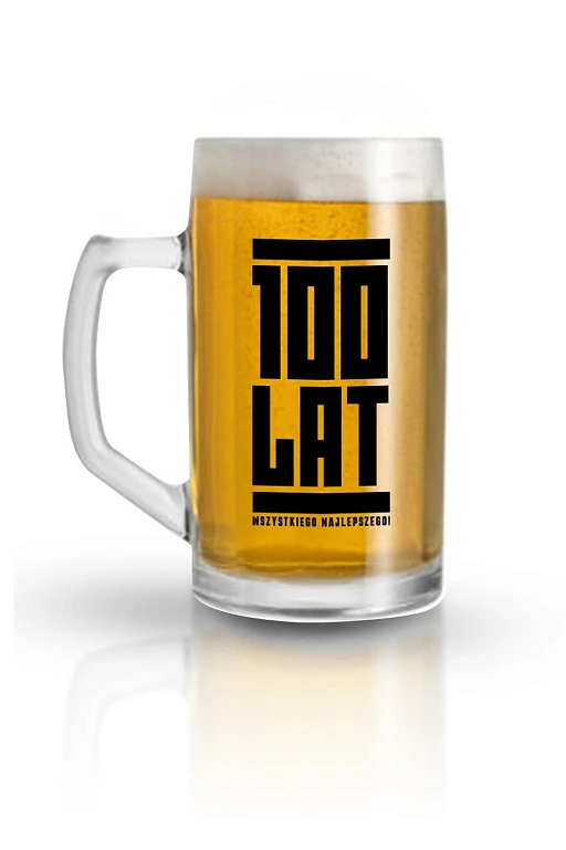 Kufel do piwa 500 ml – 100 lat, szkło
