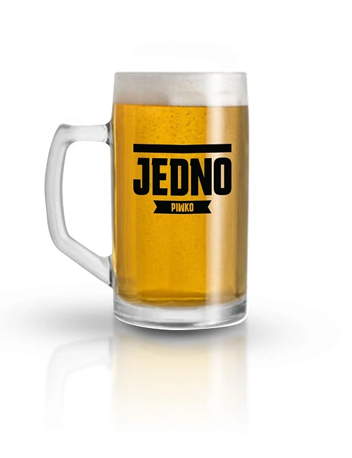 Kufel do piwa Funny Beer Jedno Piwko – 500 ml, szkło