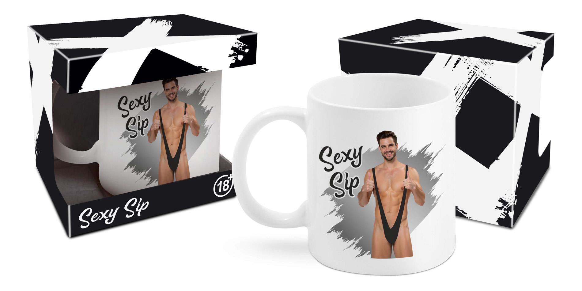 Kubek Sexy Sip Men 300 ml – ceramiczny, losowy wzór — zdjęcie 6