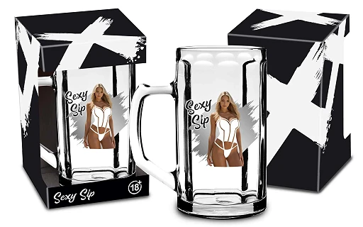 Kufel Sexy Sip 500 ml – szkło, wzór losowy — zdjęcie 5