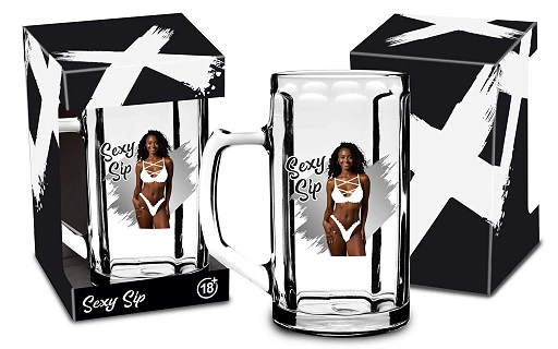 Kufel Sexy Sip 500 ml – szkło, wzór losowy — zdjęcie 6