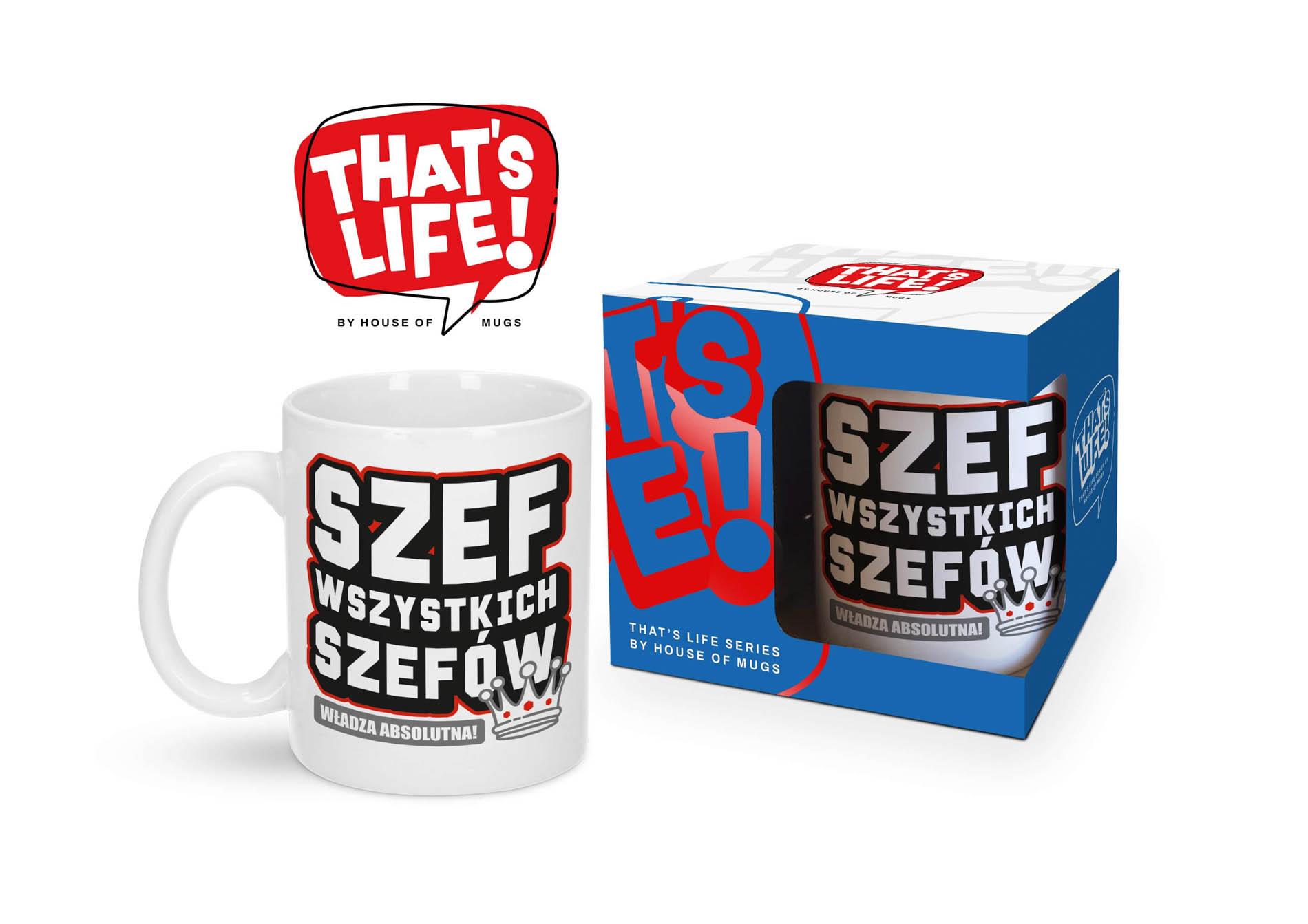Kubek 300 ml „Szef wszystkich szefów” – ceramika — zdjęcie 1
