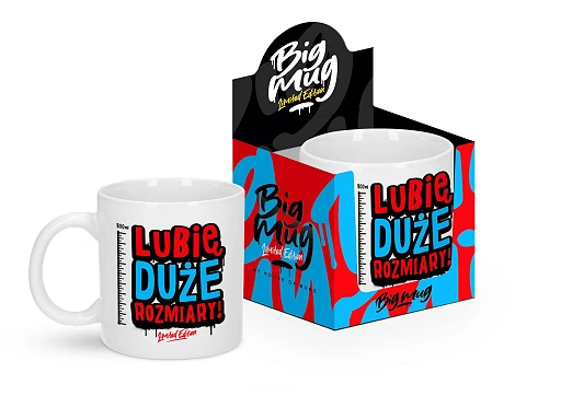 Kubek Big Mug 800 ml – „Lubię duże rozmiary”