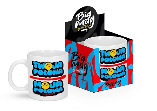 Kubek Big Mug 800 ml – Twoja połowa, moja połowa