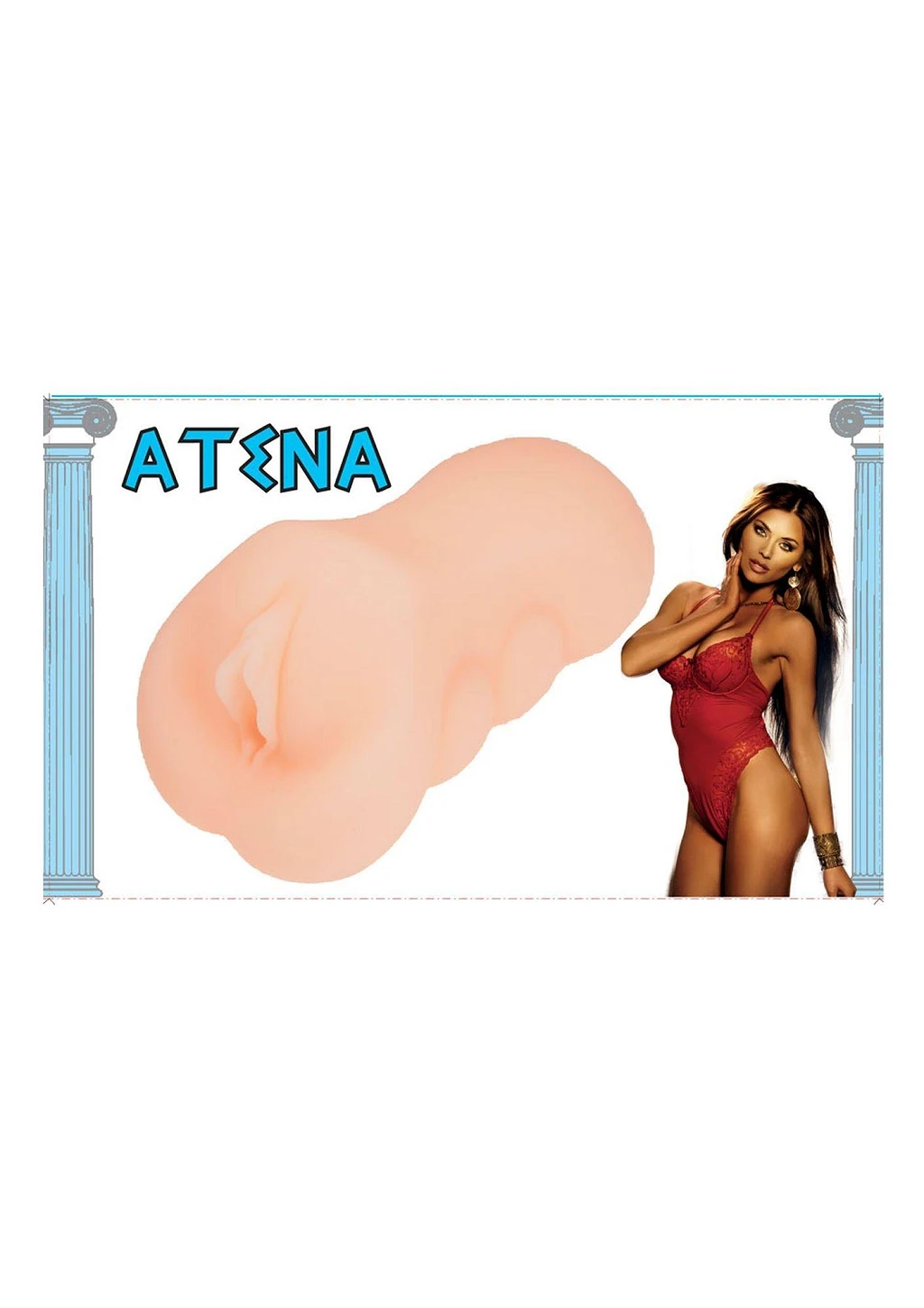 Masturbator Atena – cyberskóra, 16 cm, 540 g — zdjęcie 4