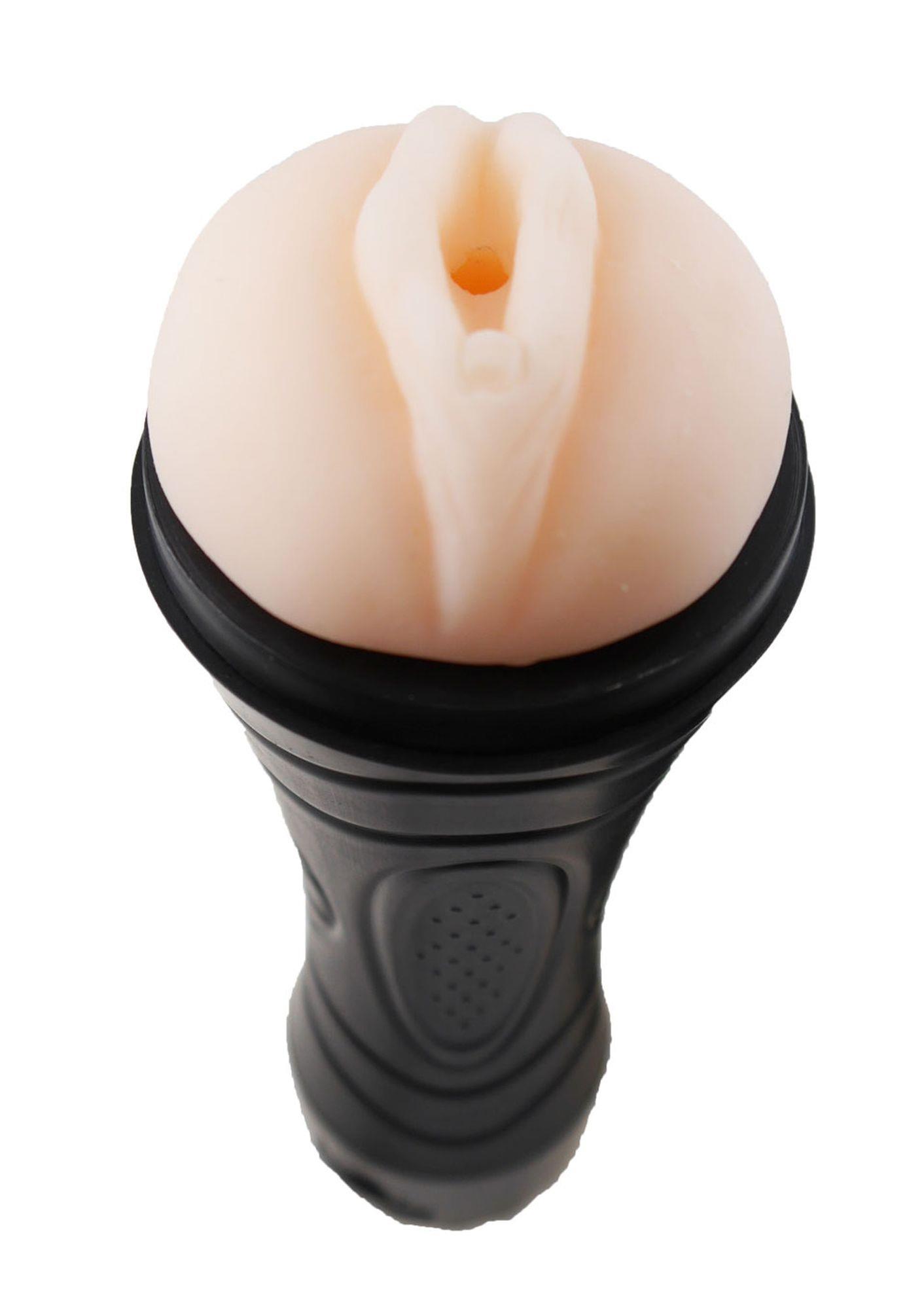 Masturbator latarka CyberSkin – wibracje i tekstura — zdjęcie 3