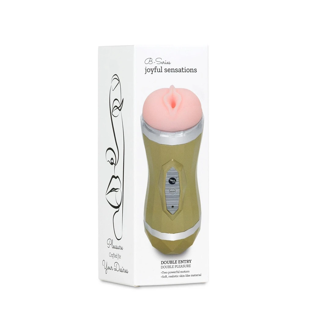 Masturbator Double Delight – 2 wejścia, 35 funkcji, USB — zdjęcie 9