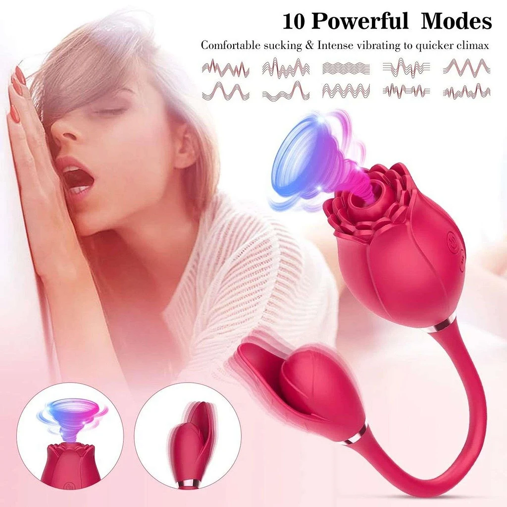 Stymulator łechtaczki Miss Coyness – róża, 10 funkcji — zdjęcie 4