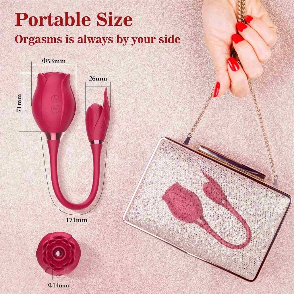 Stymulator łechtaczki Miss Coyness – róża, 10 funkcji — zdjęcie 5