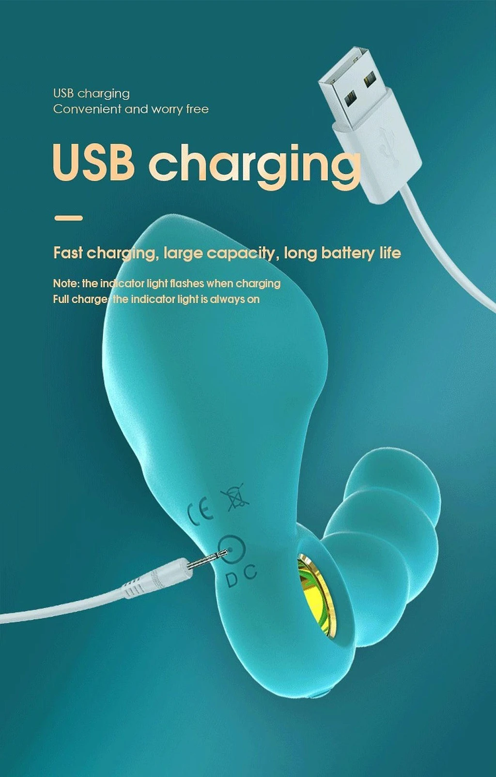 Masażer prostaty Angelo - silikon, USB — zdjęcie 11