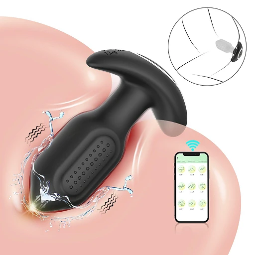 Wibrujący korek analny Bliss APP – rotacja 360°, sterowanie z telefonu — zdjęcie 6