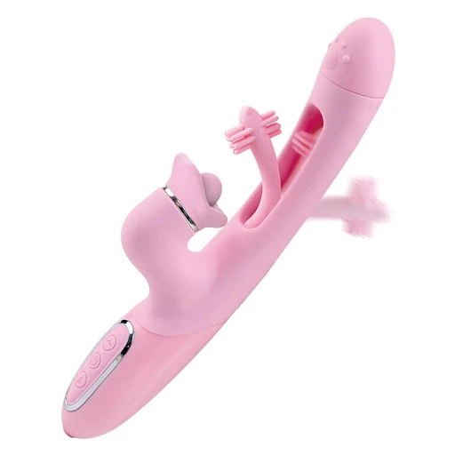 Wibrator króliczek Fluttering Delight Bumping – 3 w 1