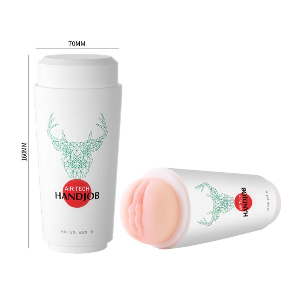 Masturbator AIR TECH HANDJOB – kubek milk tea, wyjmowana wkładka — zdjęcie 3