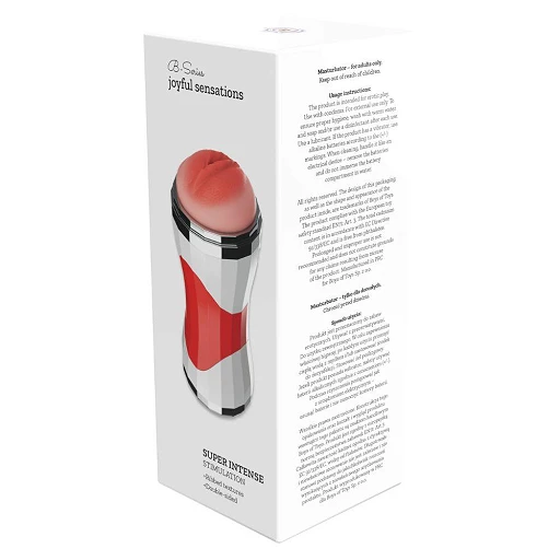 Masturbator Power Grip Cup – silikon i TPE, 21 cm — zdjęcie 5