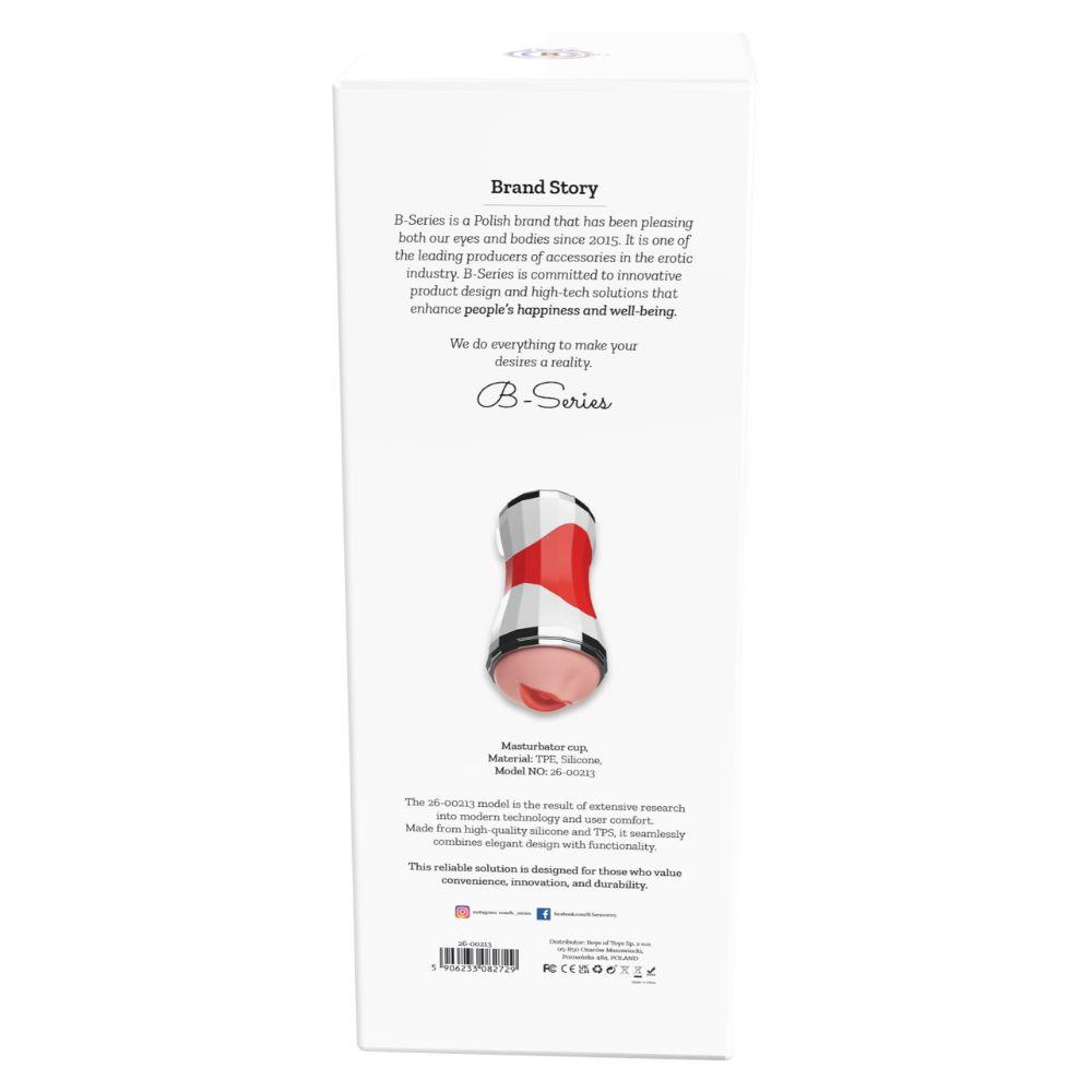 Masturbator Power Grip Cup – silikon i TPE, 21 cm — zdjęcie 6