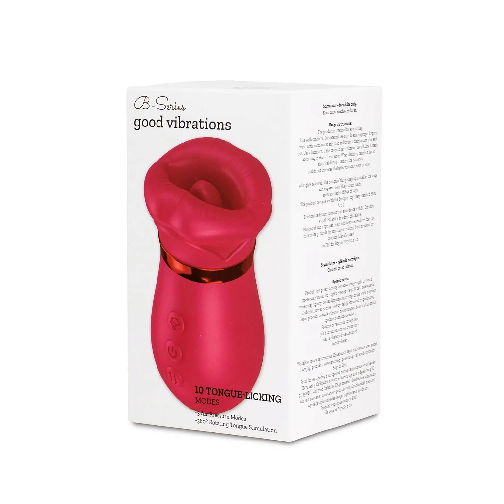 Stymulator łechtaczki Air Tongue 360 Vibe – ssanie i język — zdjęcie 14