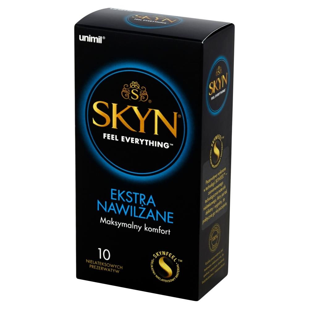 Prezerwatywy Skyn Extra Nawilżane 10 sztuk - naturalne doznania — zdjęcie 1