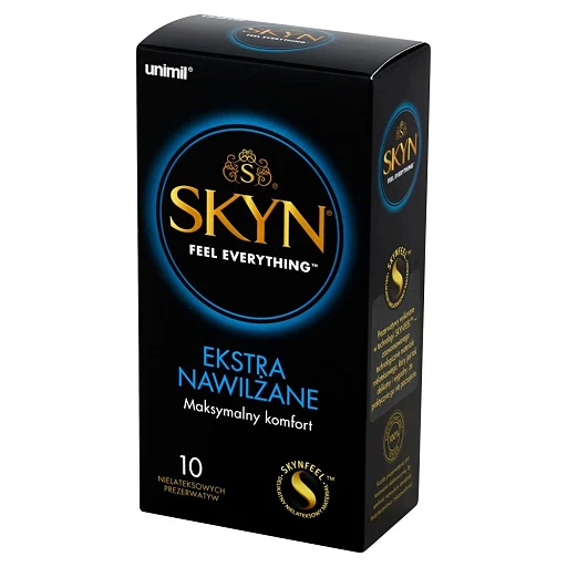 Prezerwatywy Skyn Extra Nawilżane 10 sztuk - naturalne doznania
