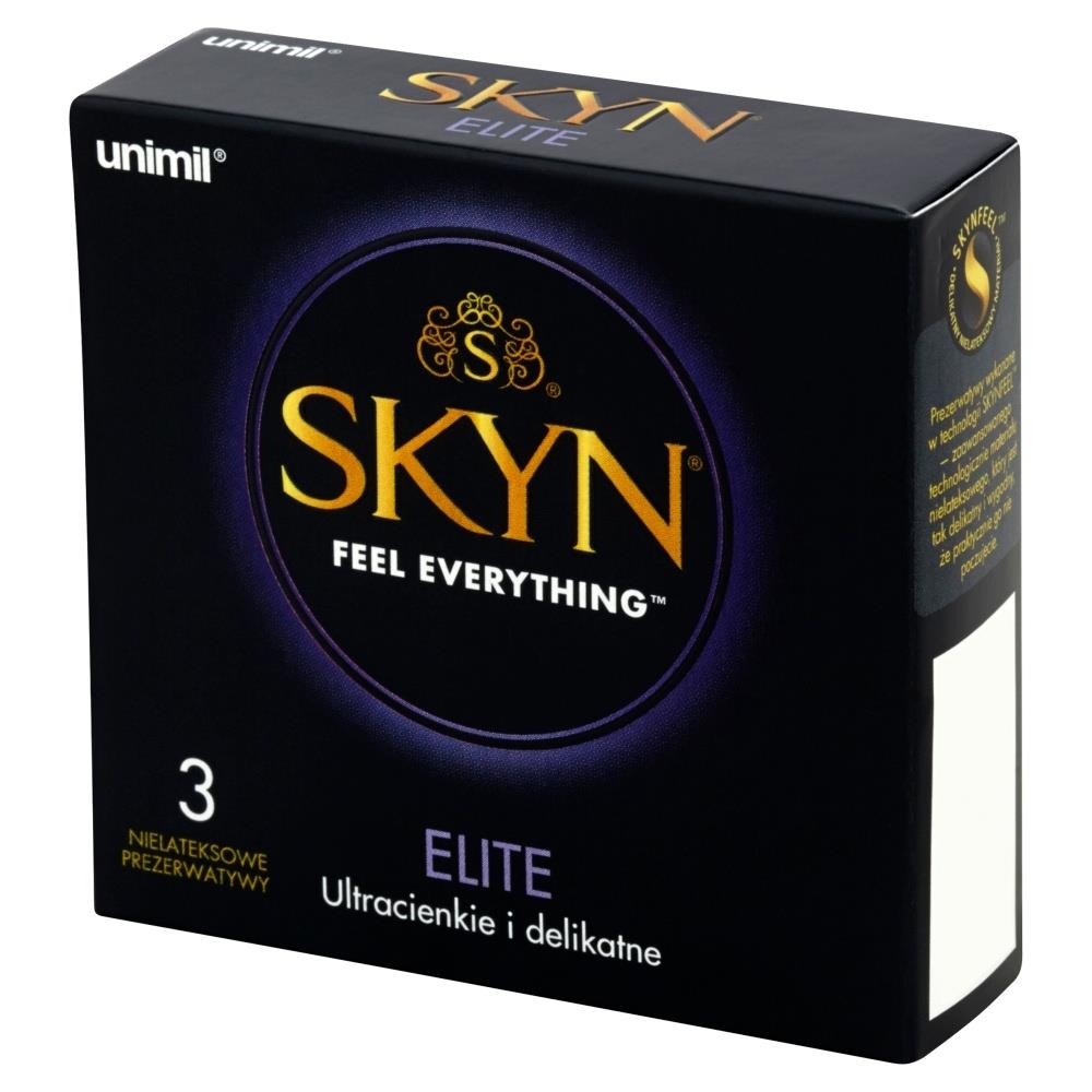 Prezerwatywy Skyn Elite 3 sztuki - ultracienkie i nielateksowe — zdjęcie 1