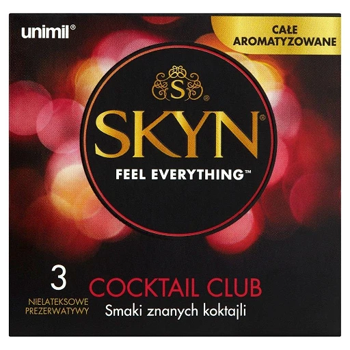 Prezerwatywy SKYN Cocktail Club - aromatyzowane, nielateksowe — zdjęcie 2