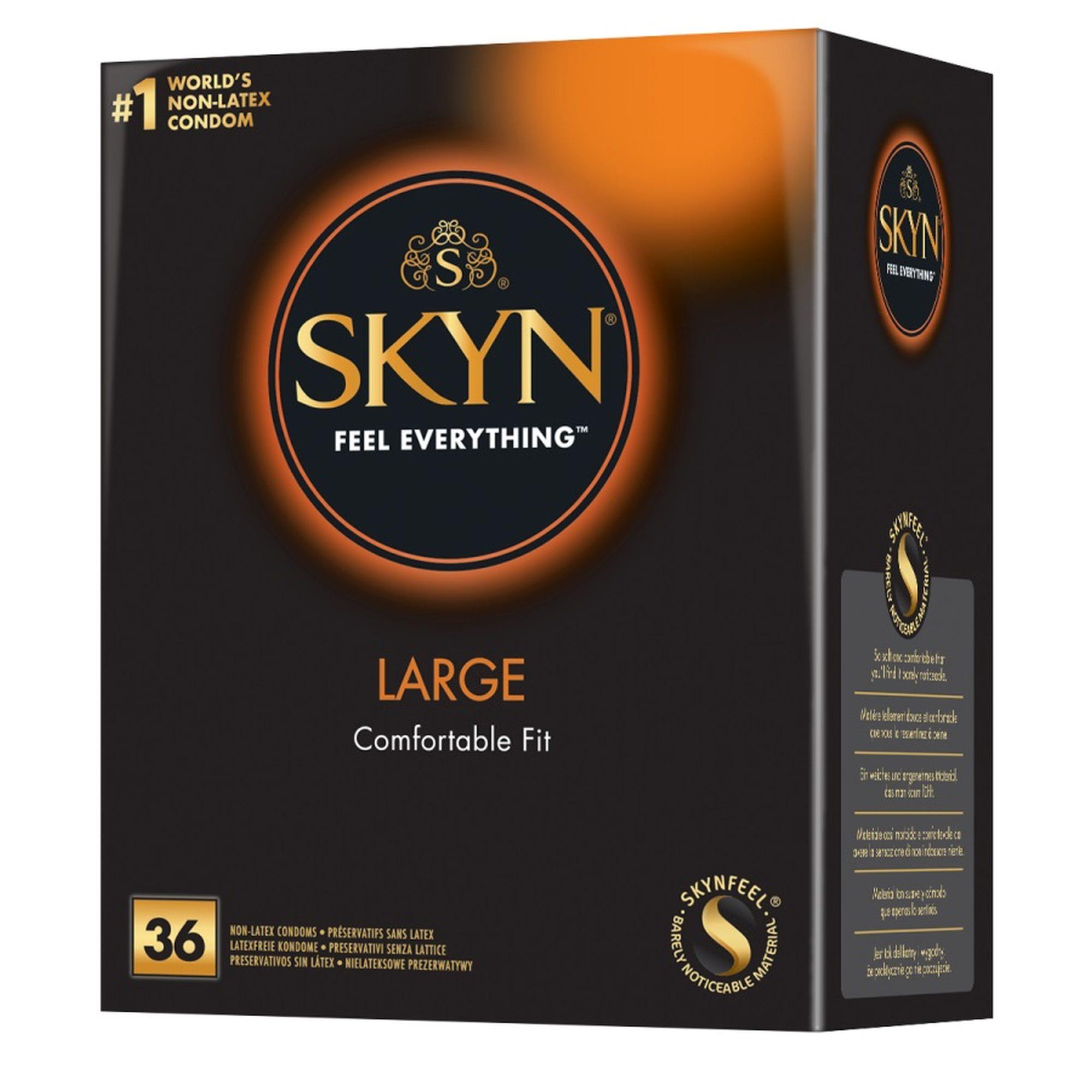 Prezerwatywy nielateksowe SKYN Large – poliizopren, 56 mm, 36 sztuk — zdjęcie 1