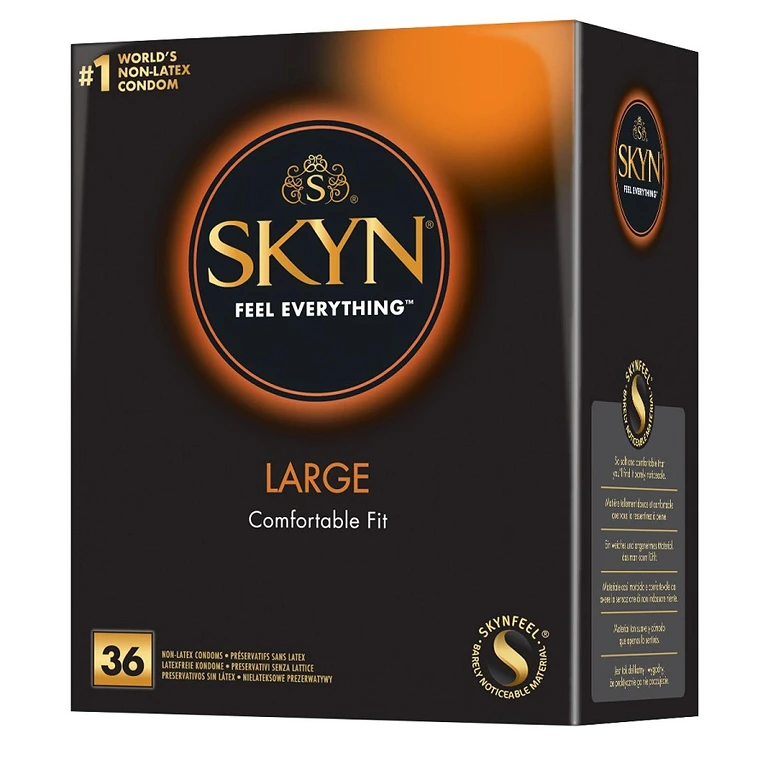 Prezerwatywy nielateksowe SKYN Large – poliizopren, 56 mm, 36 sztuk
