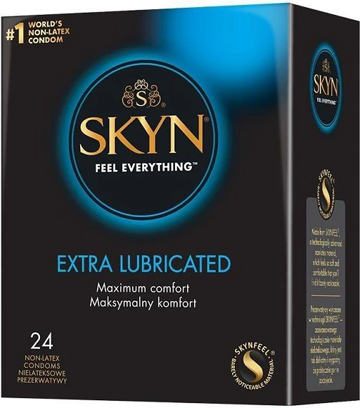 Prezerwatywy SKYN Extra Lubricated - bezlateksowe, 24 szt.