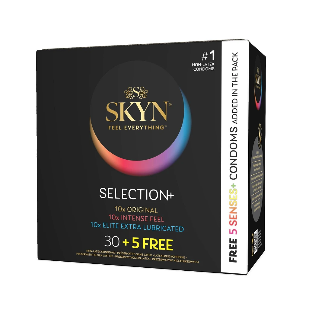 Prezerwatywy SKYN Selection+ - bez lateksu, 35 sztuk