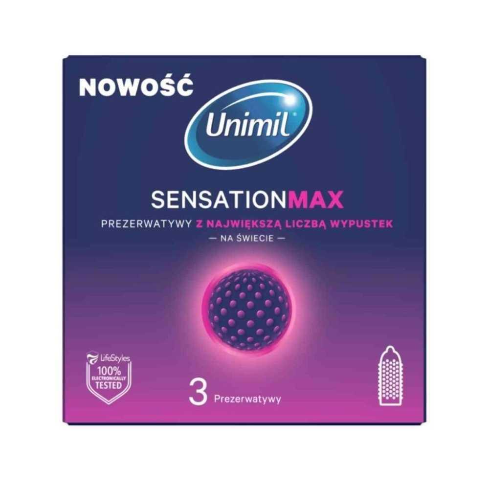 Prezerwatywy Sensation Max 3 szt. - z wypustkami — zdjęcie 1