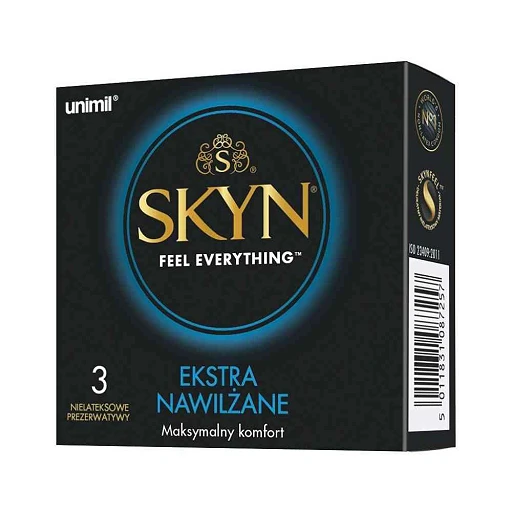 Prezerwatywy SKYN Elite Extra Lube - ultracienkie i nawilżane
