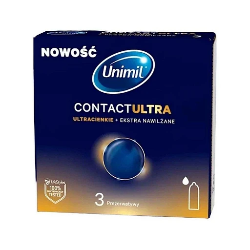 Prezerwatywy Contact Ultra - ultracienkie i nawilżane