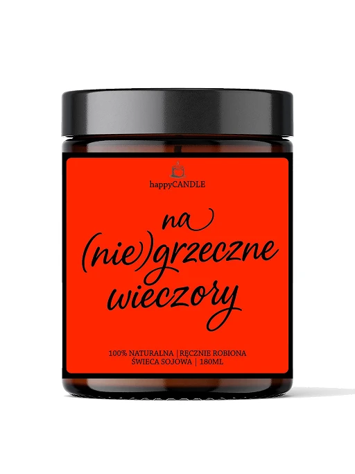 Świeca sojowa Na niegrzeczne wieczory – ręcznie robiona
