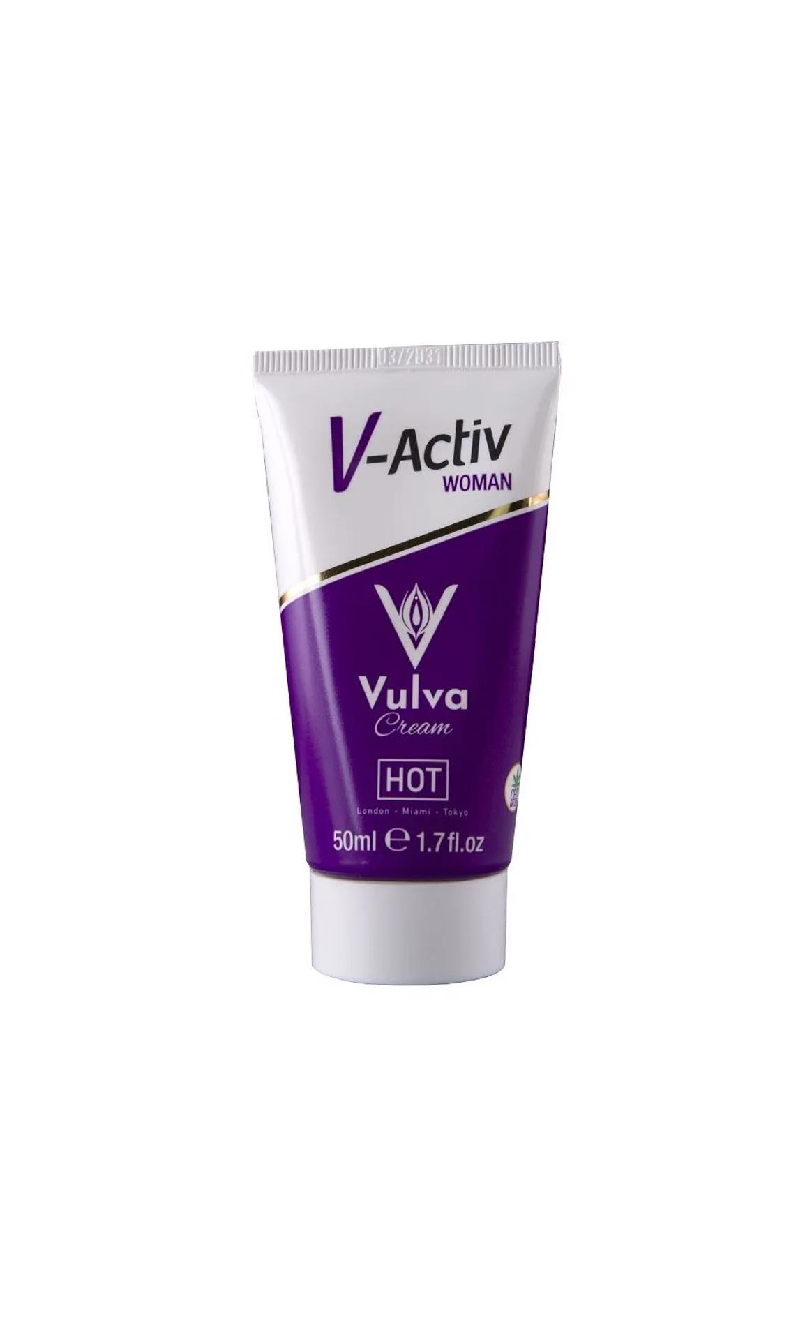 Krem stymulujący V-Activ Vulva - CBD, rozgrzewający, 50 ml — zdjęcie 1