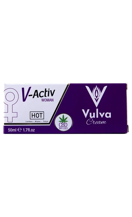 Krem stymulujący V-Activ Vulva - CBD, rozgrzewający, 50 ml — zdjęcie 3