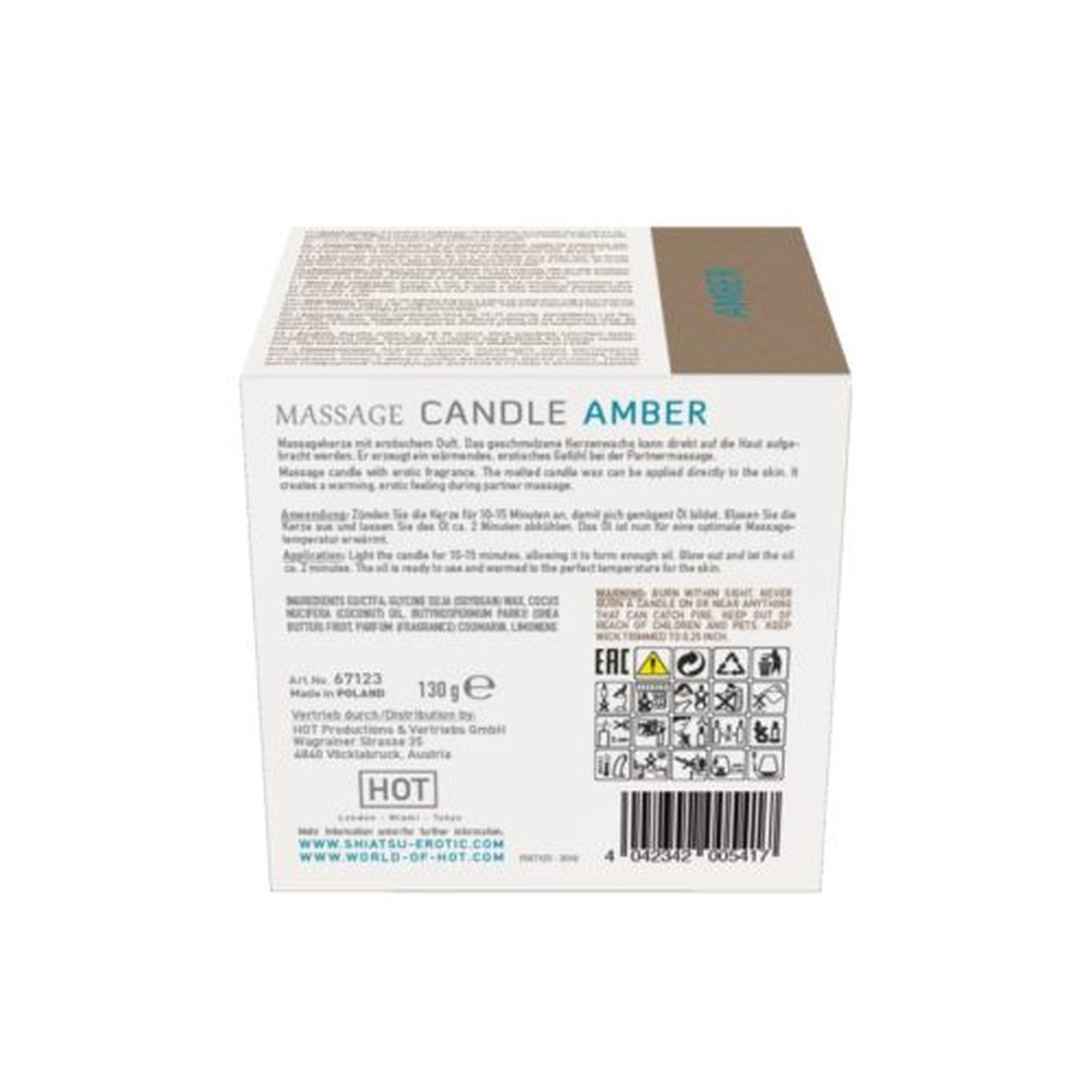 Świeca do masażu Shiatsu Amber – 130 g — zdjęcie 3