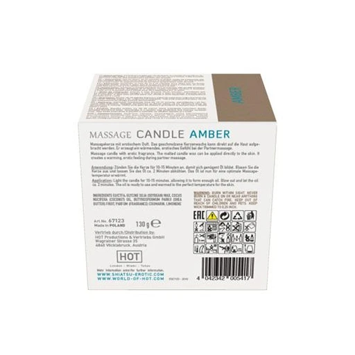 Świeca do masażu Shiatsu Amber – 130 g — zdjęcie 3
