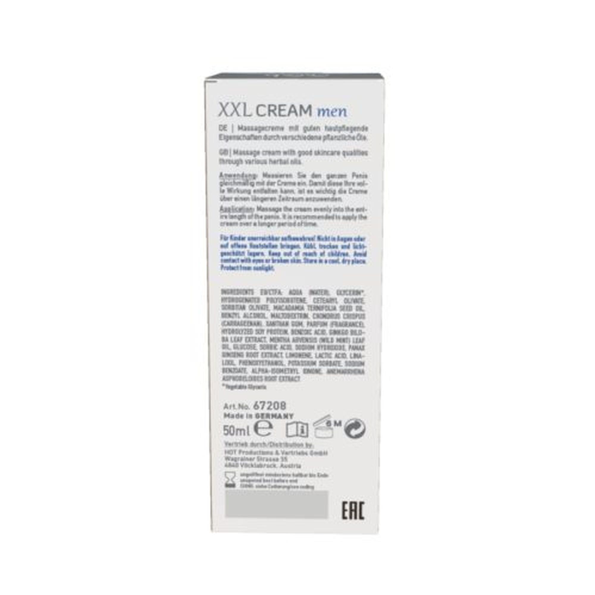 Krem do masażu penisa XXL Cream Men - olejki roślinne, 50 ml — zdjęcie 5