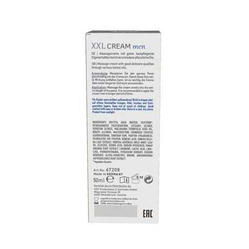 Krem do masażu penisa XXL Cream Men - olejki roślinne, 50 ml — zdjęcie 5