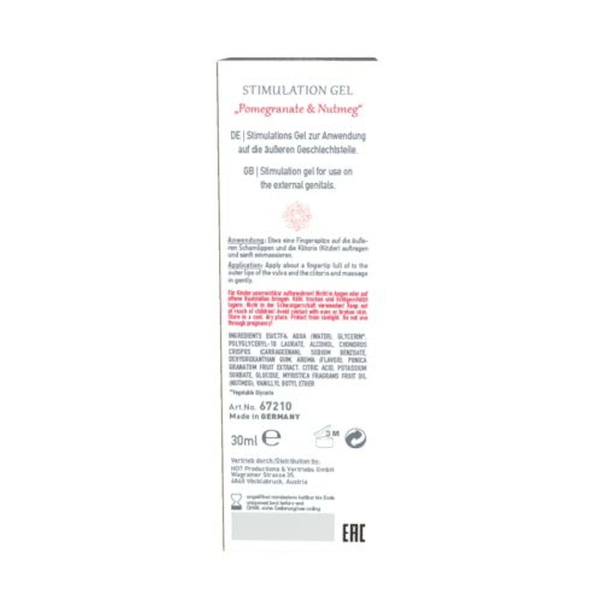 Żel stymulujący Pomegranate & Nutmeg – dla kobiet, 30 ml — zdjęcie 3