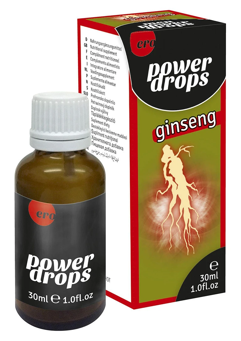 Krople Power Drops Ginseng - suplement diety z żeń-szeniem, 30 ml