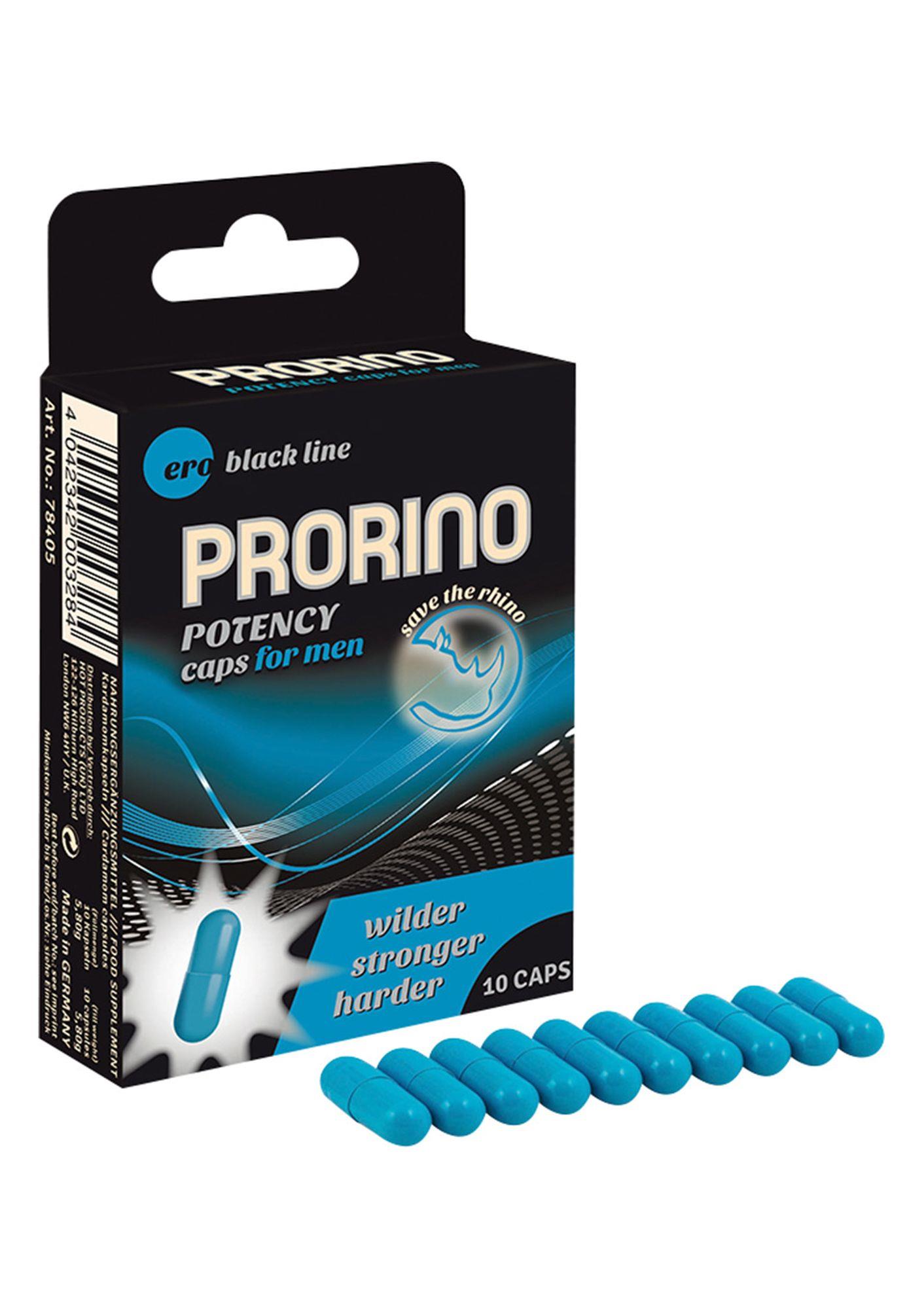 Kapsułki dla mężczyzn Prorino Potency - L-arginina, 10 sztuk — zdjęcie 1