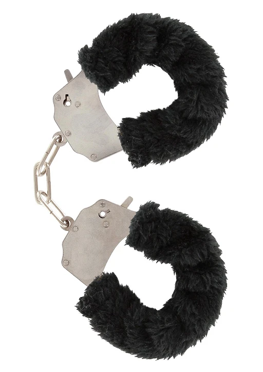 Kajdanki z futerkiem Furry Fun Cuffs – czarny