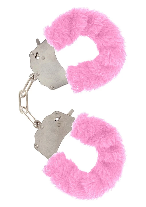 Kajdanki z futerkiem Furry Fun Cuffs – różowy