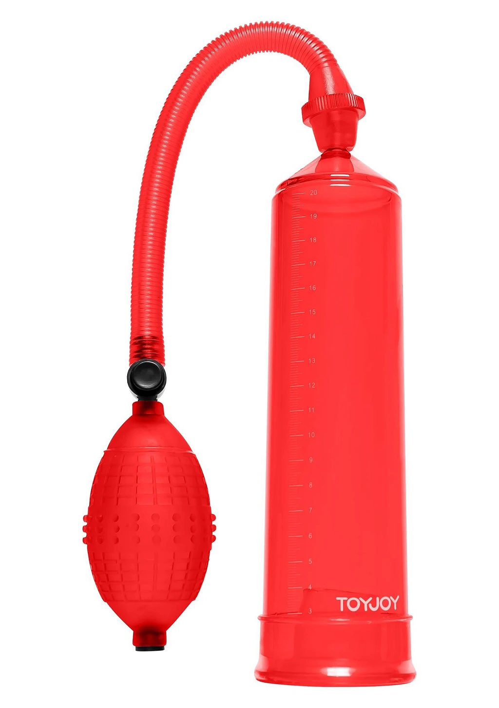 Pompka próżniowa Power Pump Red - PVC, z miarką — zdjęcie 2